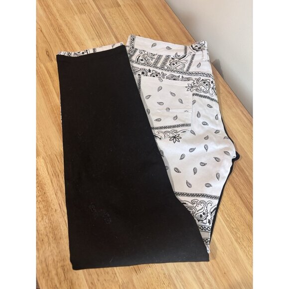 mens denim pants KDNK Black Distressed Stretch Jeans, Size 38x32 NWT - Picture 11 of 11